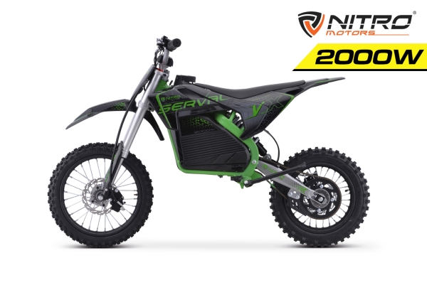 NITRO Serval VX 2000W Kinder E-Dirtbike 60V20Ah 14"12"